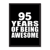 95 Years Of Being Awesome - Portrait Frame Photo Tile