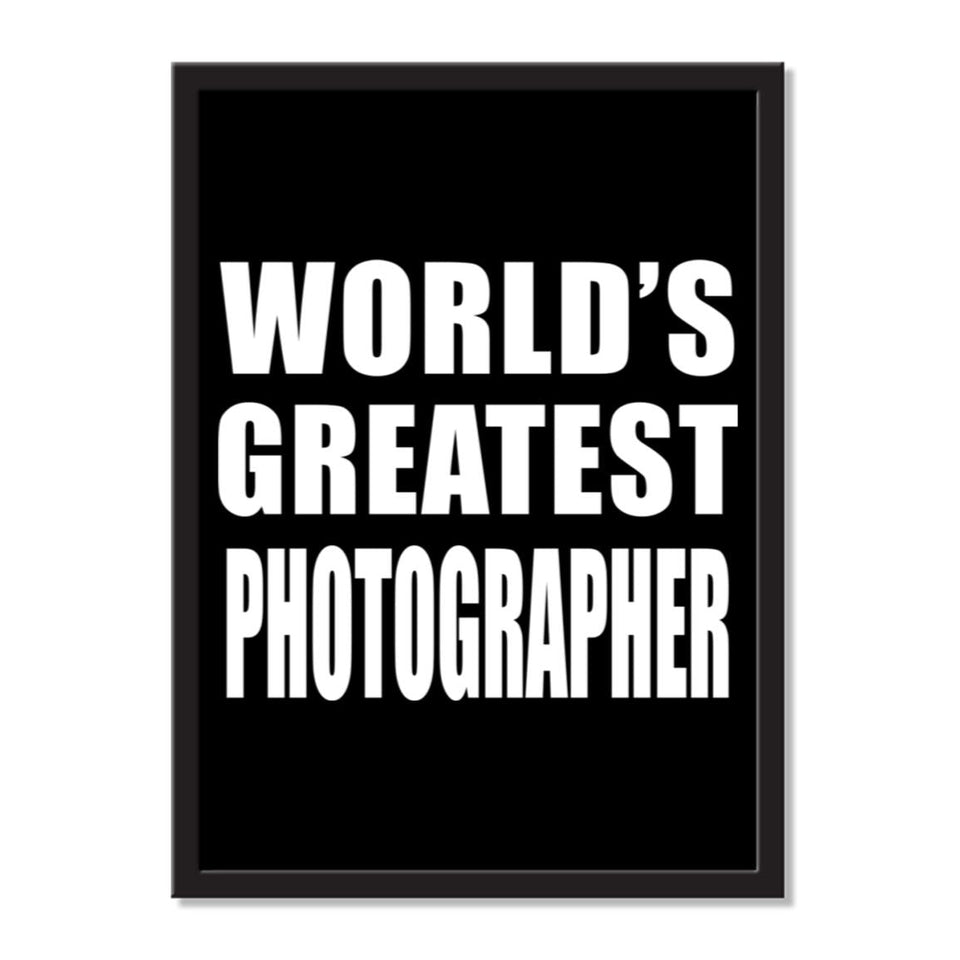 World's Greatest Photographer - Portrait Frame Photo Tile