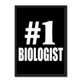 Number One #1 Biologist - Portrait Frame Photo Tile