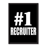 Number One #1 Recruiter - Portrait Frame Photo Tile