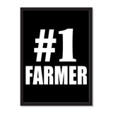 Number One #1 Farmer - Portrait Frame Photo Tile