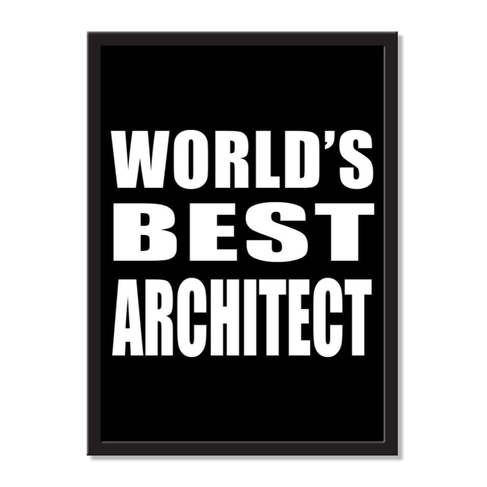 World's Best Architect - Portrait Frame Photo Tile