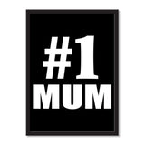 Number One #1 Mum - Portrait Frame Photo Tile