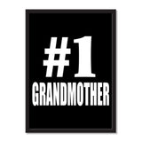 Number One #1 Grandmother - Portrait Frame Photo Tile