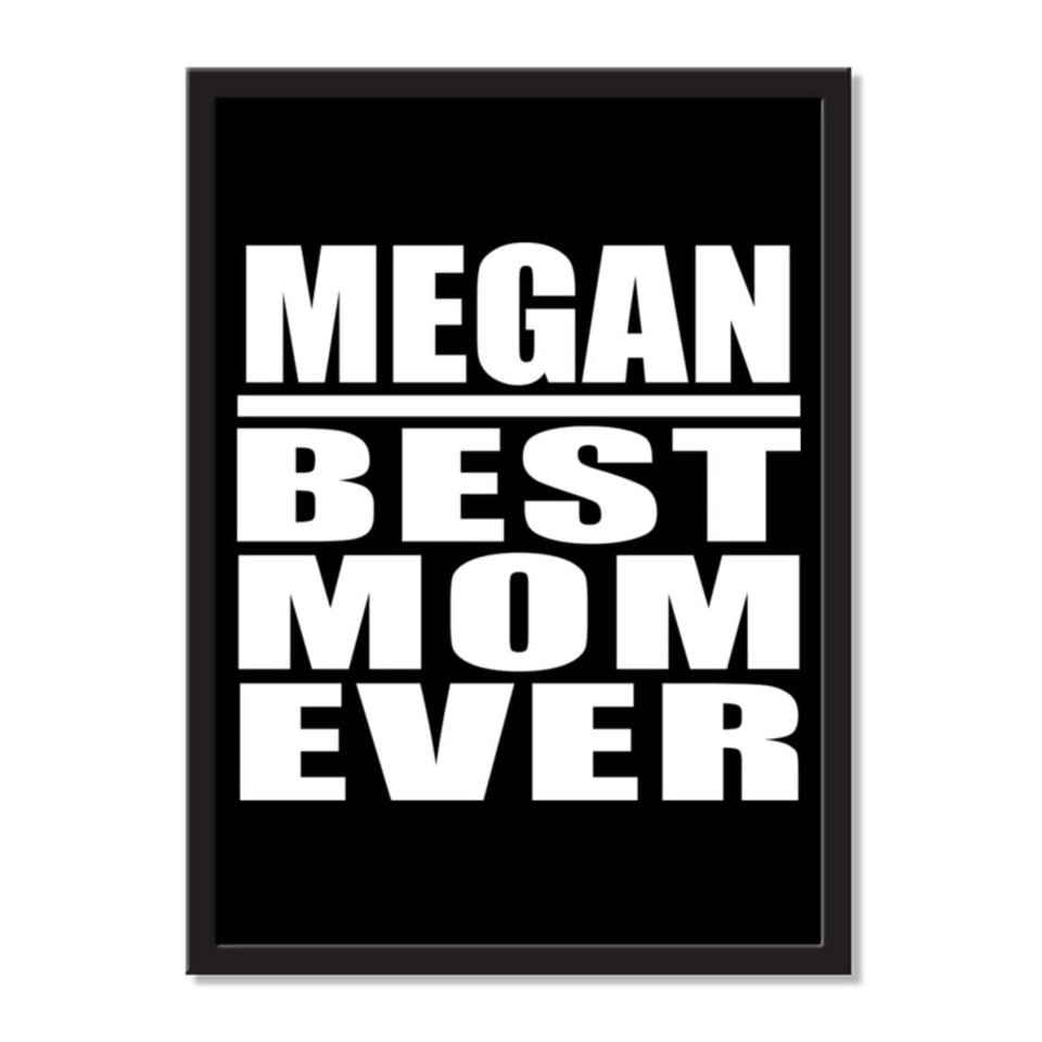 Megan Best Mom Ever - Portrait Frame Photo Tile