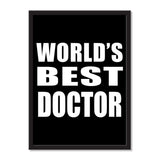World's Best Doctor - Portrait Frame Photo Tile