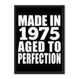 Made In 1975 Aged to Perfection - Portrait Frame Photo Tile