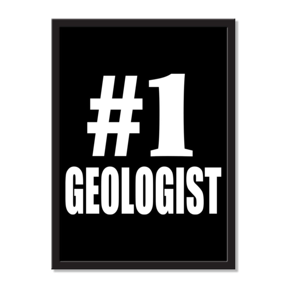 Number One #1 Geologist - Portrait Frame Photo Tile