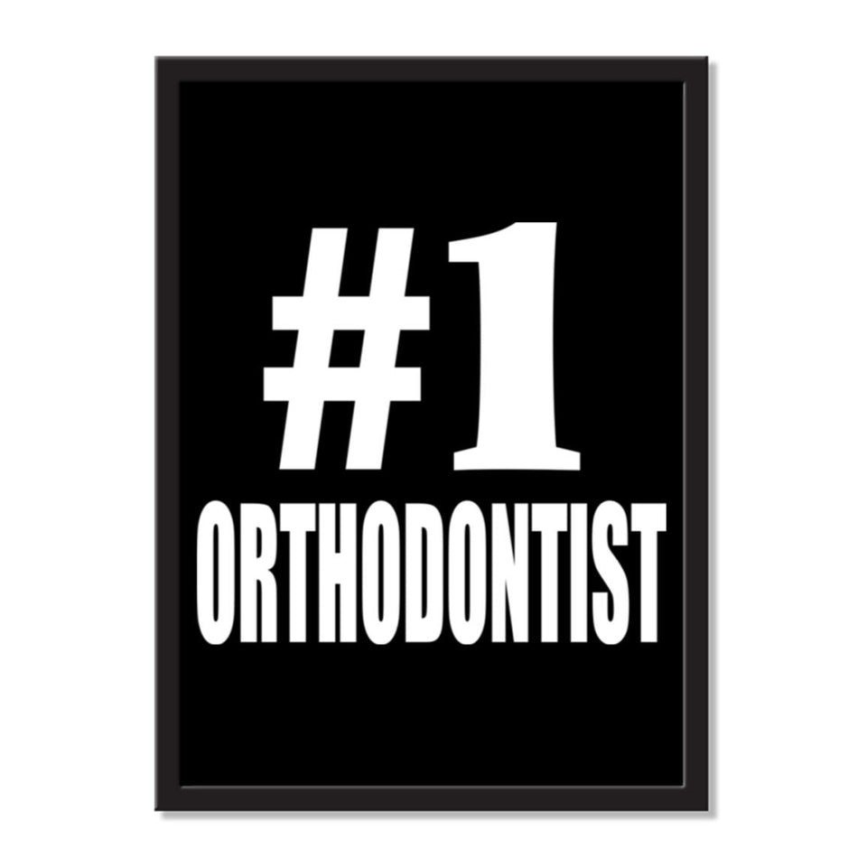 Number One #1 Orthodontist - Portrait Frame Photo Tile