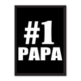 Number One #1 Papa - Portrait Frame Photo Tile