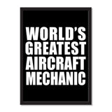 World's Greatest Aircraft Mechanic - Portrait Frame Photo Tile