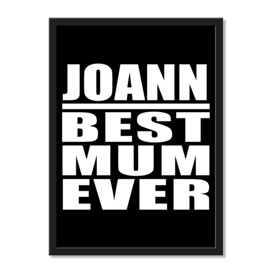 Joann Best Mum Ever - Portrait Frame Photo Tile