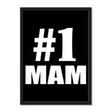 Number One #1 Mam - Portrait Frame Photo Tile
