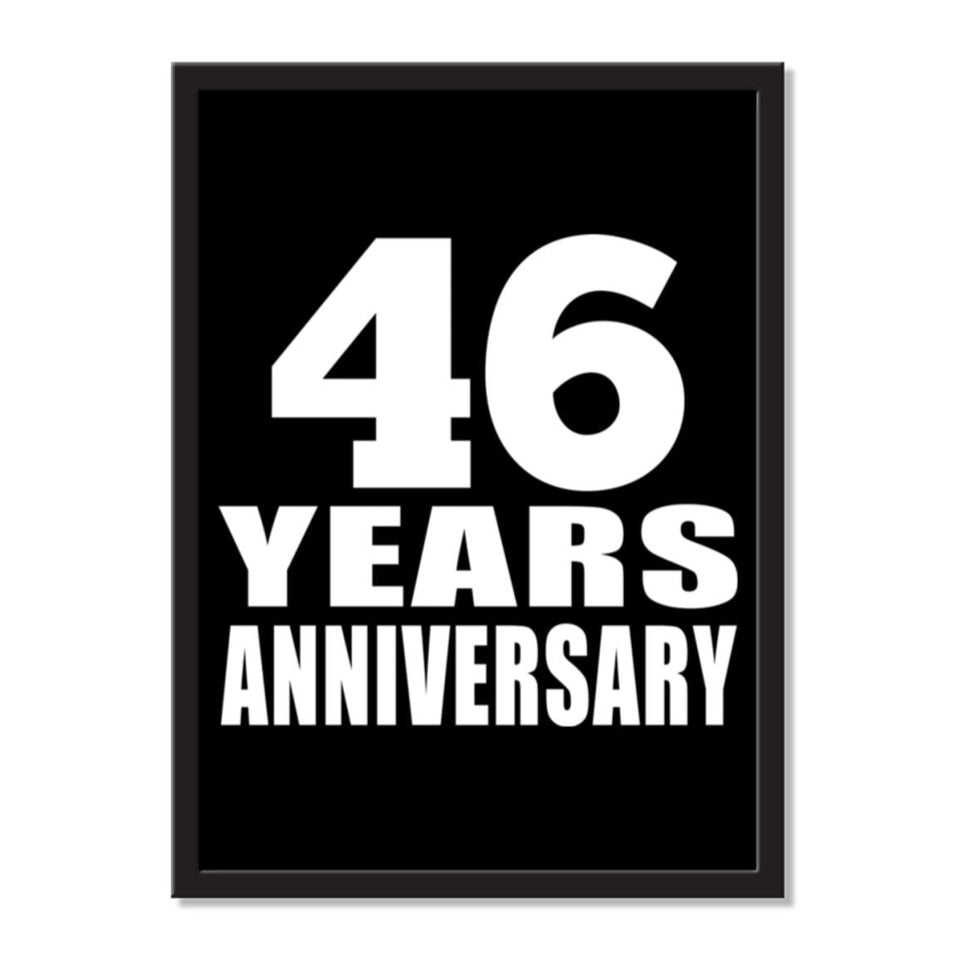 46 Years Anniversary - Portrait Frame Photo Tile