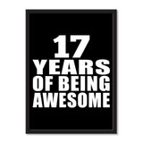 17 Years Of Being Awesome - Portrait Frame Photo Tile