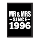 Mr & Mrs Since 1996 - Portrait Frame Photo Tile