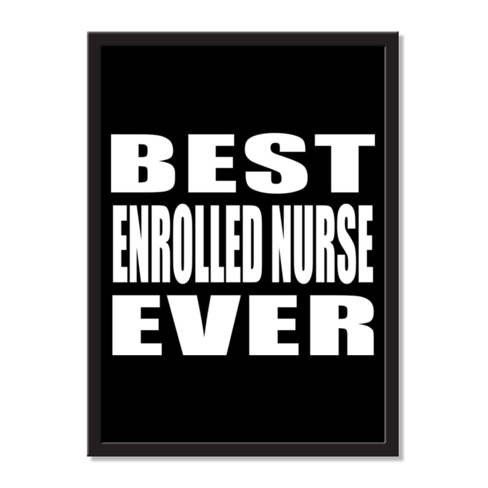 Best Enrolled Nurse Ever - Portrait Frame Photo Tile