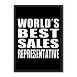 World's Best Sales Representative - Portrait Frame Photo Tile
