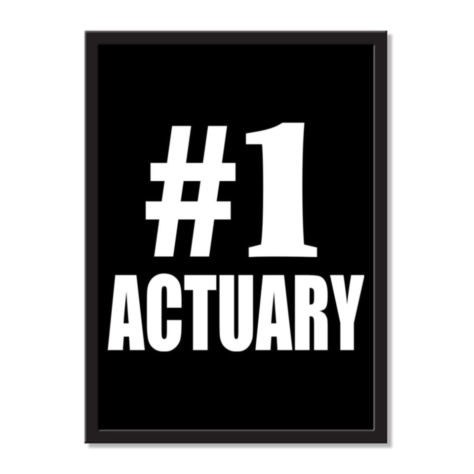 Number One #1 Actuary - Portrait Frame Photo Tile