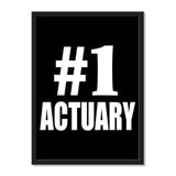 Number One #1 Actuary - Portrait Frame Photo Tile