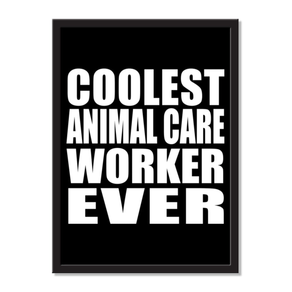 Coolest Animal Care Worker Ever - Portrait Frame Photo Tile