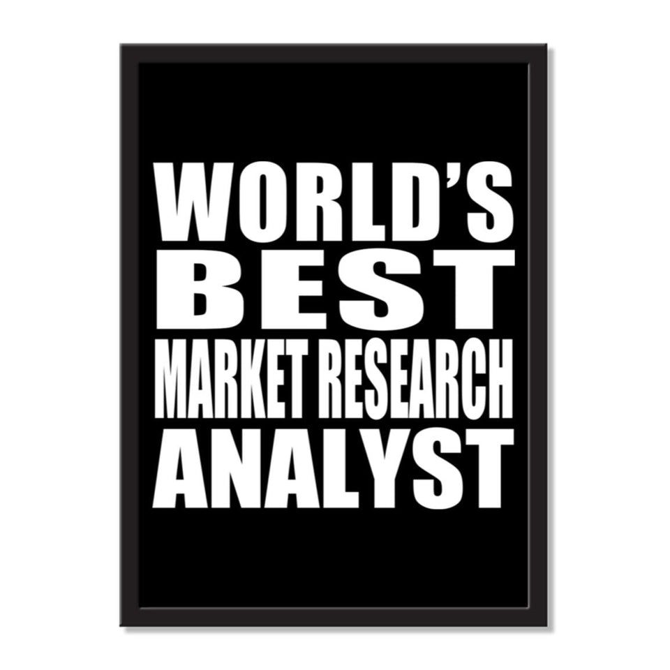 World's Best Market Research Analyst - Portrait Frame Photo Tile