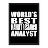 World's Best Market Research Analyst - Portrait Frame Photo Tile