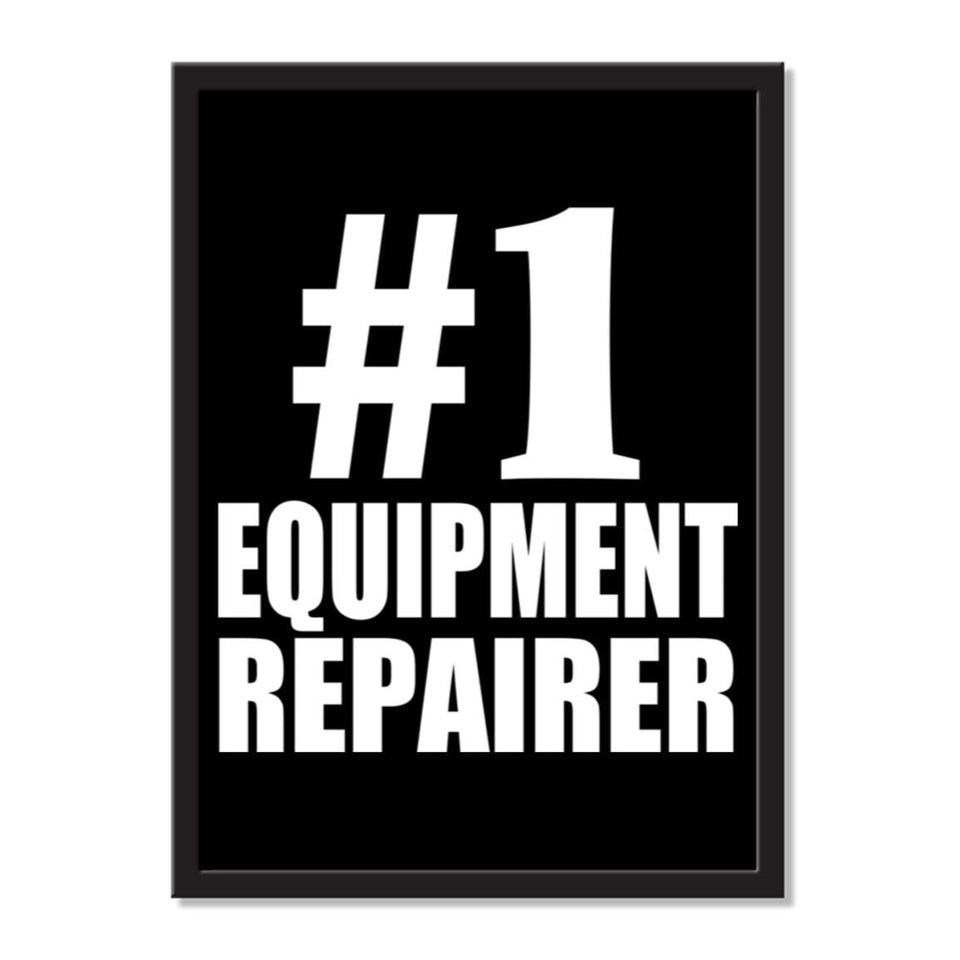 Number One #1 Equipment Repairer - Portrait Frame Photo Tile