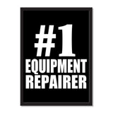 Number One #1 Equipment Repairer - Portrait Frame Photo Tile
