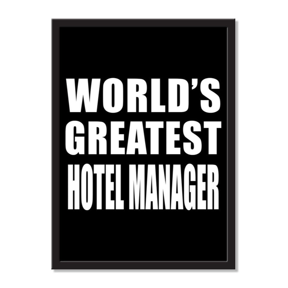 World's Greatest Hotel Manager - Portrait Frame Photo Tile