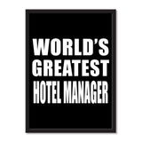 World's Greatest Hotel Manager - Portrait Frame Photo Tile