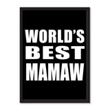 World's Best Mamaw - Portrait Frame Photo Tile
