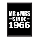 Mr & Mrs Since 1966 - Portrait Frame Photo Tile