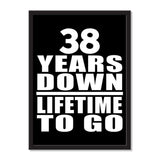 38 Years Down Lifetime To Go - Portrait Frame Photo Tile