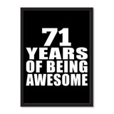 71 Years Of Being Awesome - Portrait Frame Photo Tile