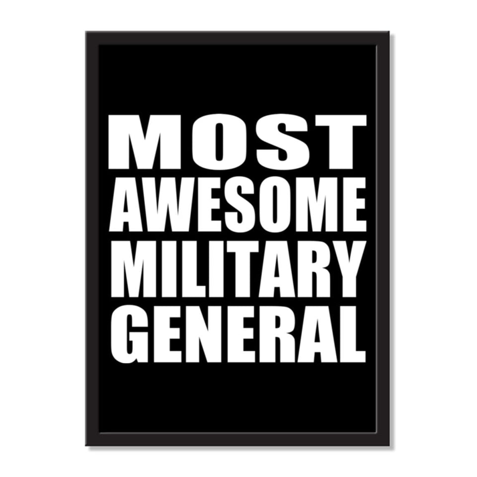 Most Awesome Military General - Portrait Frame Photo Tile