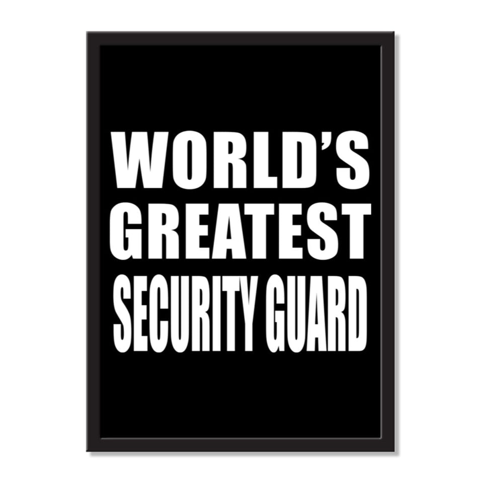 World's Greatest Security Guard - Portrait Frame Photo Tile