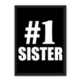 Number One #1 Sister - Portrait Frame Photo Tile