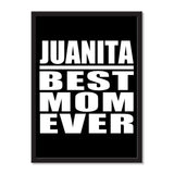 Juanita Best Mom Ever - Portrait Frame Photo Tile