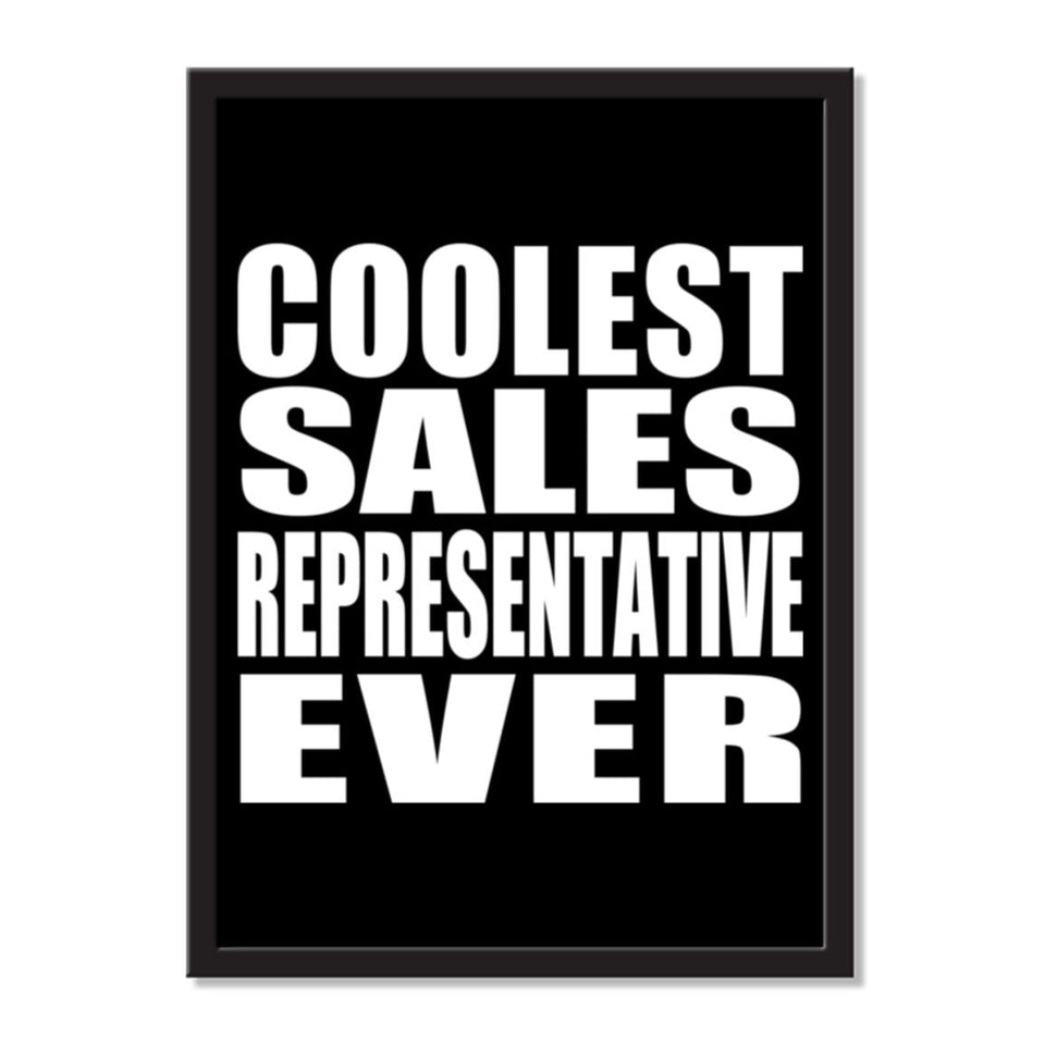 Coolest Sales Representative Ever - Portrait Frame Photo Tile