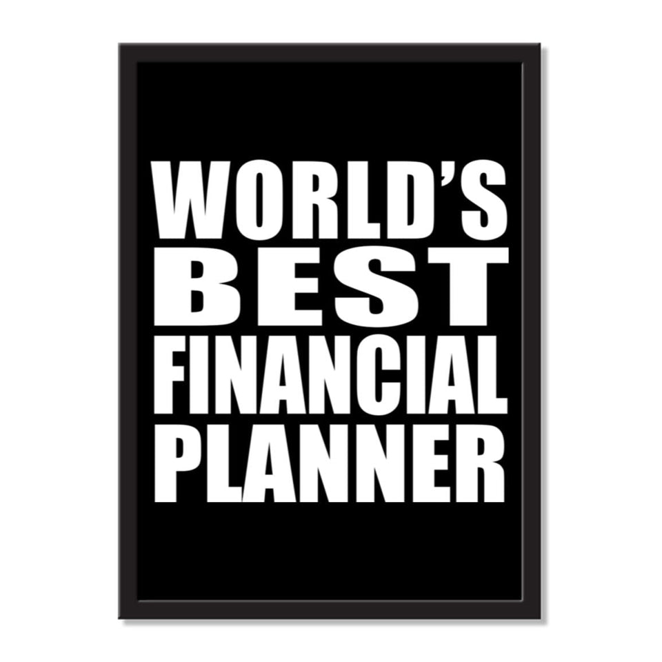 World's Best Financial Planner - Portrait Frame Photo Tile