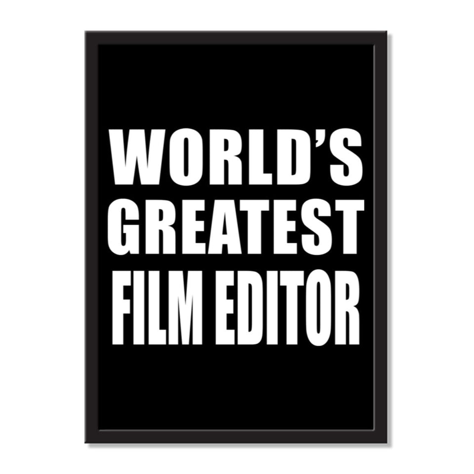 World's Greatest Film Editor - Portrait Frame Photo Tile