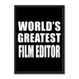 World's Greatest Film Editor - Portrait Frame Photo Tile