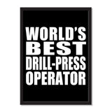 World's Best Drill-Press Operator - Portrait Frame Photo Tile