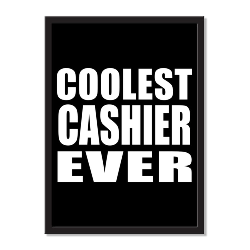 Coolest Cashier Ever - Portrait Frame Photo Tile