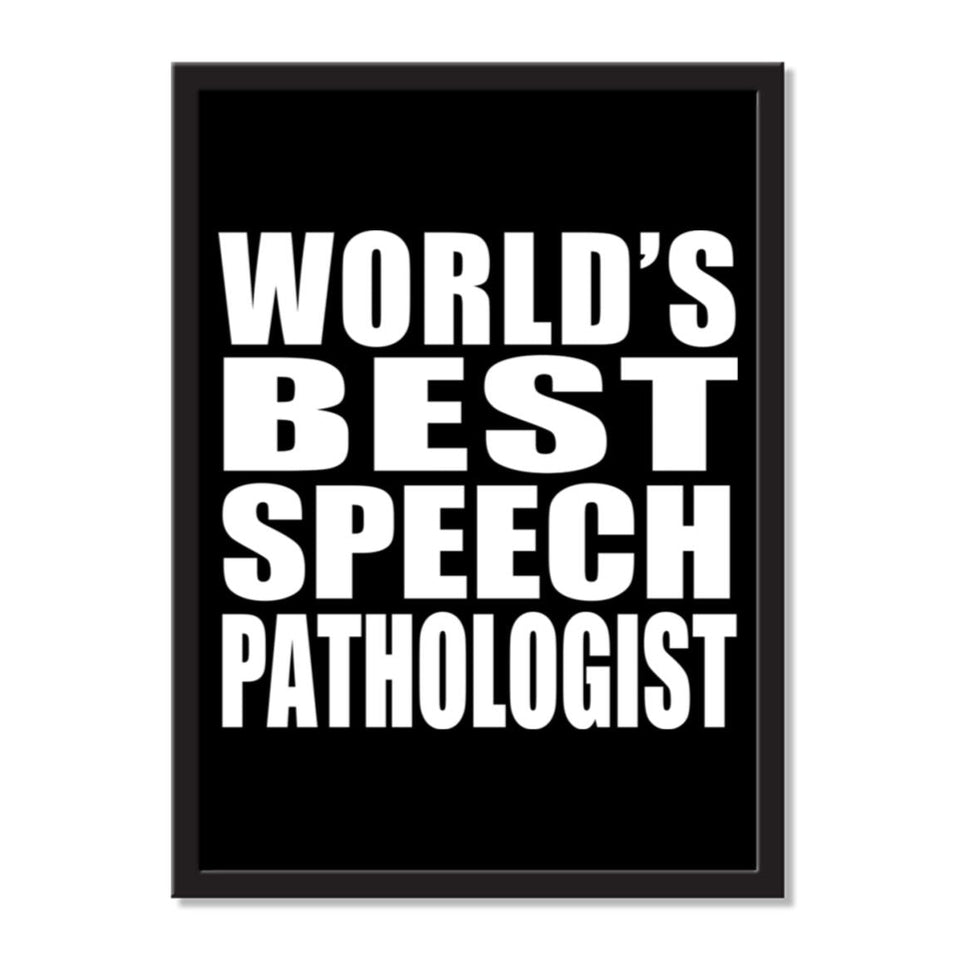 World's Best Speech Pathologist - Portrait Frame Photo Tile