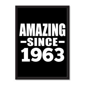 Amazing Since 1963 - Portrait Frame Photo Tile