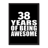38 Years Of Being Awesome - Portrait Frame Photo Tile