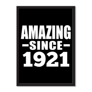 Amazing Since 1921 - Portrait Frame Photo Tile