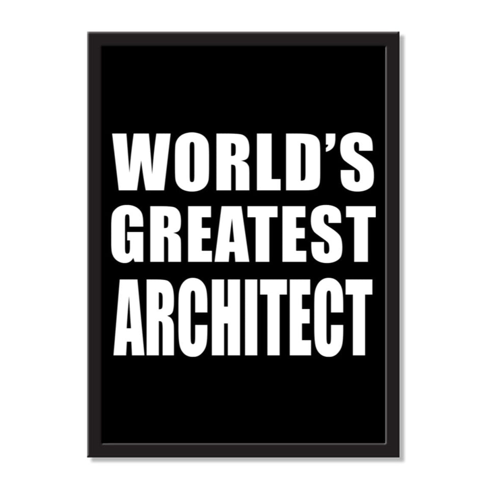 World's Greatest Architect - Portrait Frame Photo Tile